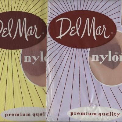 NOS Del Mar (Dupont) Nylon Stockings Size (8 1/2 - 9 1/2)